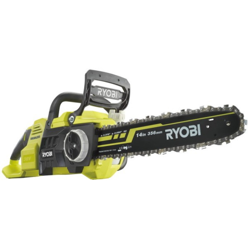 Ryobi Пила ланцюгова акумуляторна RY36CSX35A-0 36В MAX POWER шина 35см Oregon безщіткова 5.1кг без АКБ та ЗП (5133004595)