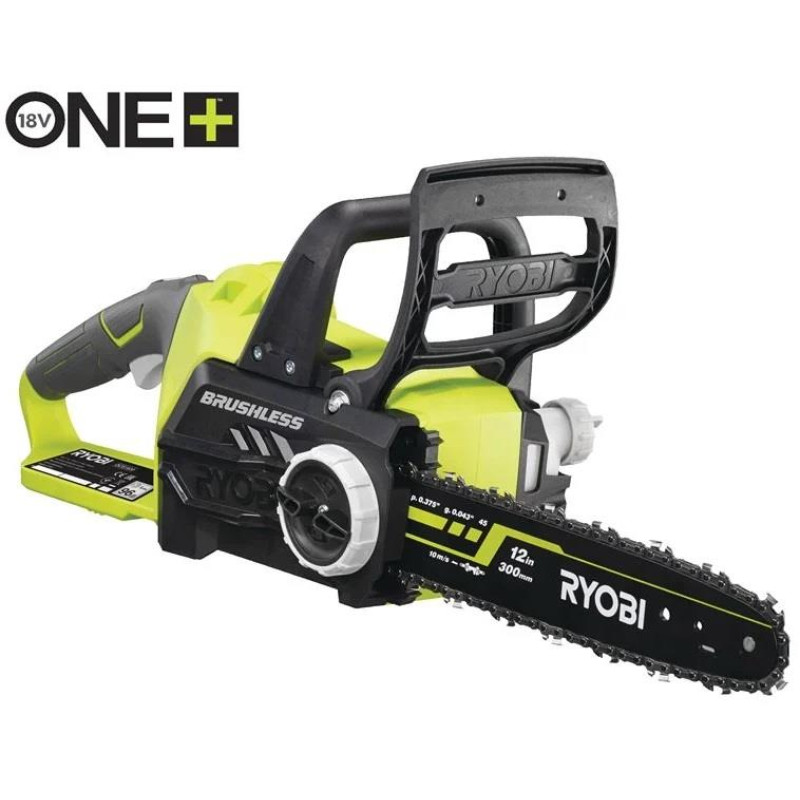 Ryobi Пила ланцюгова акумуляторна OCS1830 18В ONE+ шина 30см Oregon безщіткова 2.7кг без АКБ та ЗП (5133002829)