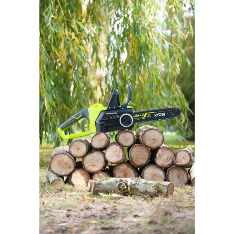 Ryobi Пила ланцюгова акумуляторна RCS1830-140B, ONE+ 18В, шина 30 см, АКБ 4.0Ач+ЗП безщіткова (5133005547)