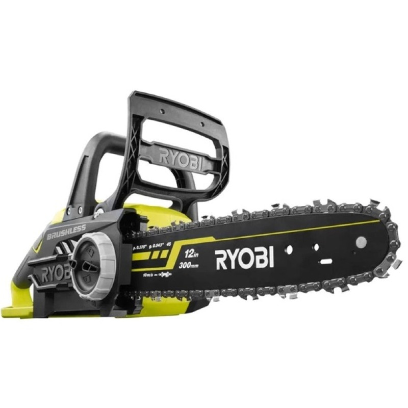 Ryobi Пила ланцюгова акумуляторна RCS1830-140B, ONE+ 18В, шина 30 см, АКБ 4.0Ач+ЗП безщіткова (5133005547)