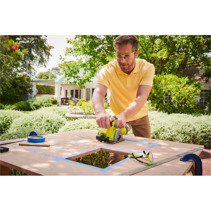 Ryobi Пила дискова, ONE+ R18MMS-0, універсальна, диск 85 мм, 1.9 кг (без АКБ і ЗУ) (5133004515)