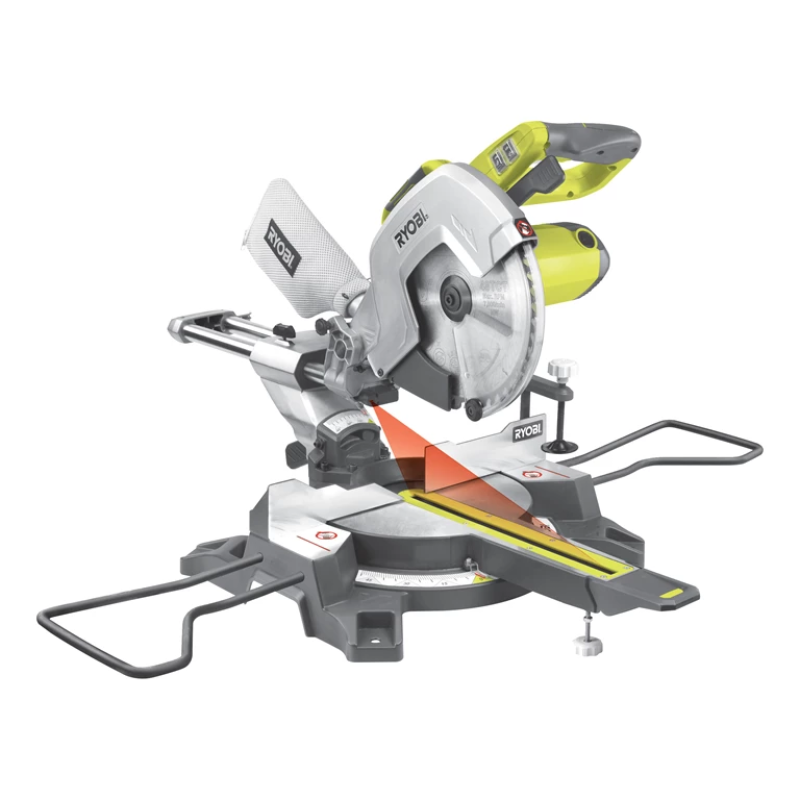 Ryobi Пила торцювальна EMS305RG 2200Вт 305мм, 5000 об/хв, лазер (5133002861)