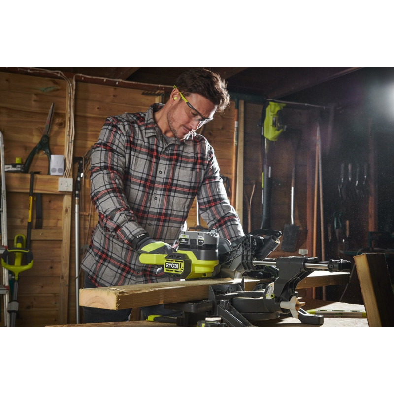 Ryobi Пила торцювальна ONE+ RMS18190-0, акумуляторна, 190 мм, 18В, (без АКБ та ЗП) (5133005502)