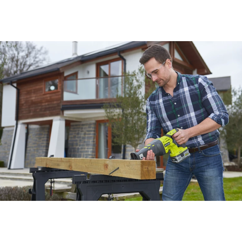 Ryobi Пила шабельна акумуляторна R18RS-0 ONE+ 18В пропил 200мм хід 28мм 2.4кг без АКБ та ЗП (5133002637)