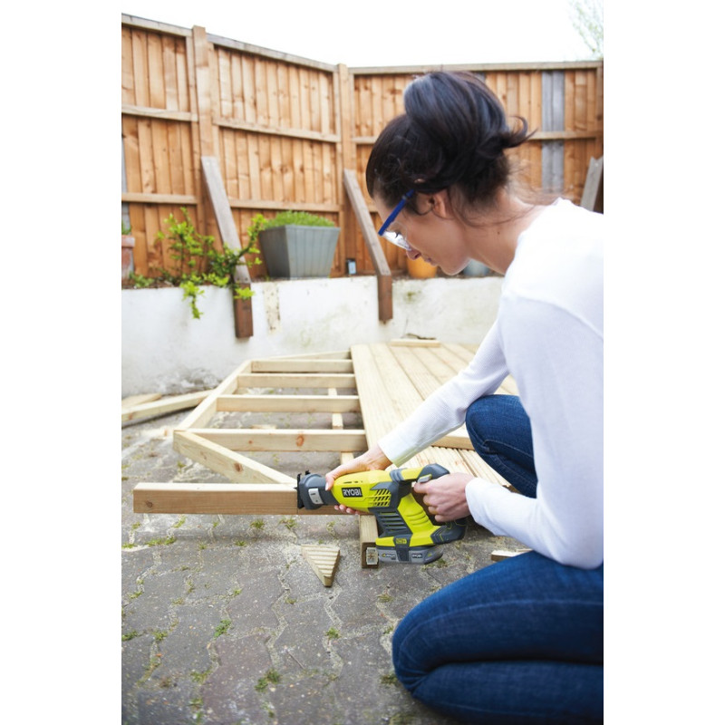 Ryobi Пила шабельна акумуляторна RRS1801M ONE+ 18В пропил 180мм хід 22мм 1.9кг без АКБ та ЗП (5133001162)