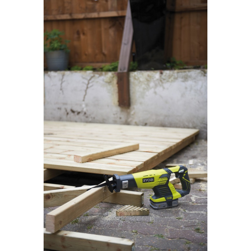 Ryobi Пила шабельна акумуляторна RRS1801M ONE+ 18В пропил 180мм хід 22мм 1.9кг без АКБ та ЗП (5133001162)