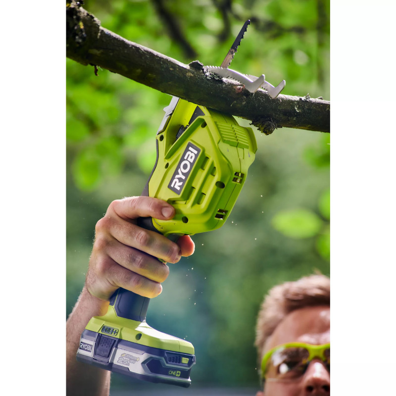 Ryobi Пила шабельна акумуляторна RY18PSA-0 ONE+ 18В різ 80мм лезо 15см 0.9кг без АКБ та ЗП (5133004594)