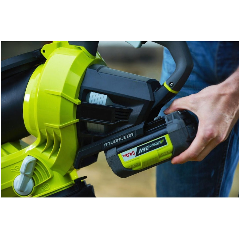 Ryobi Повітродувка-пилосос MaxPower RBV36B 36B, 238 км/год безщіткова (без АКБ і ЗП) (5133002524)
