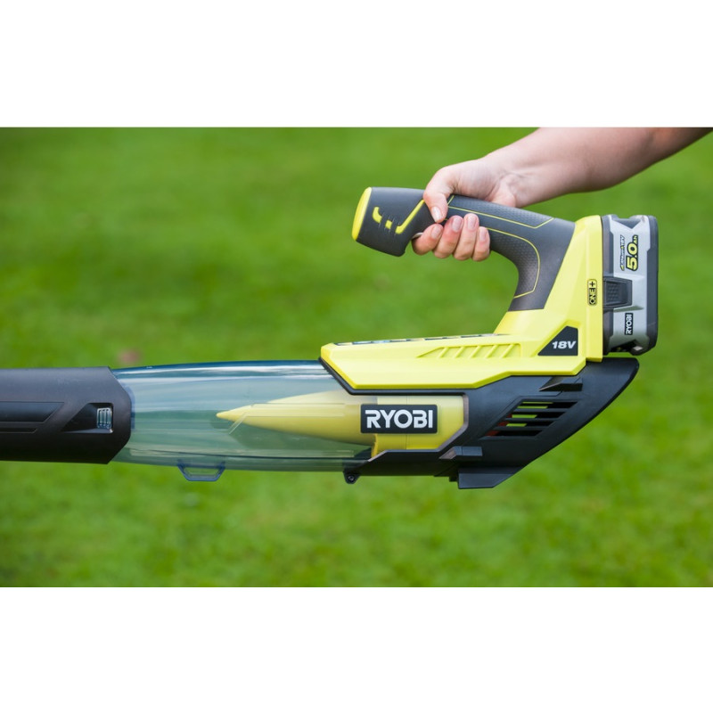 Ryobi Повітродувка ONE+ OBL18JB акумуляторна, 18В, 160 км/ч, solo (без АКБ і ЗП) (5133003662)