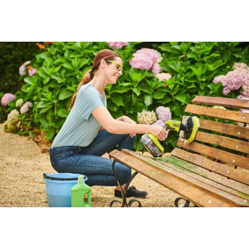 Ryobi Щітка R18CPS-0, акумуляторна 18В ONE+, диск 15см, 210 об/хв, IPX7, 1.2 кг (без АКБ та ЗП) (5133004846)