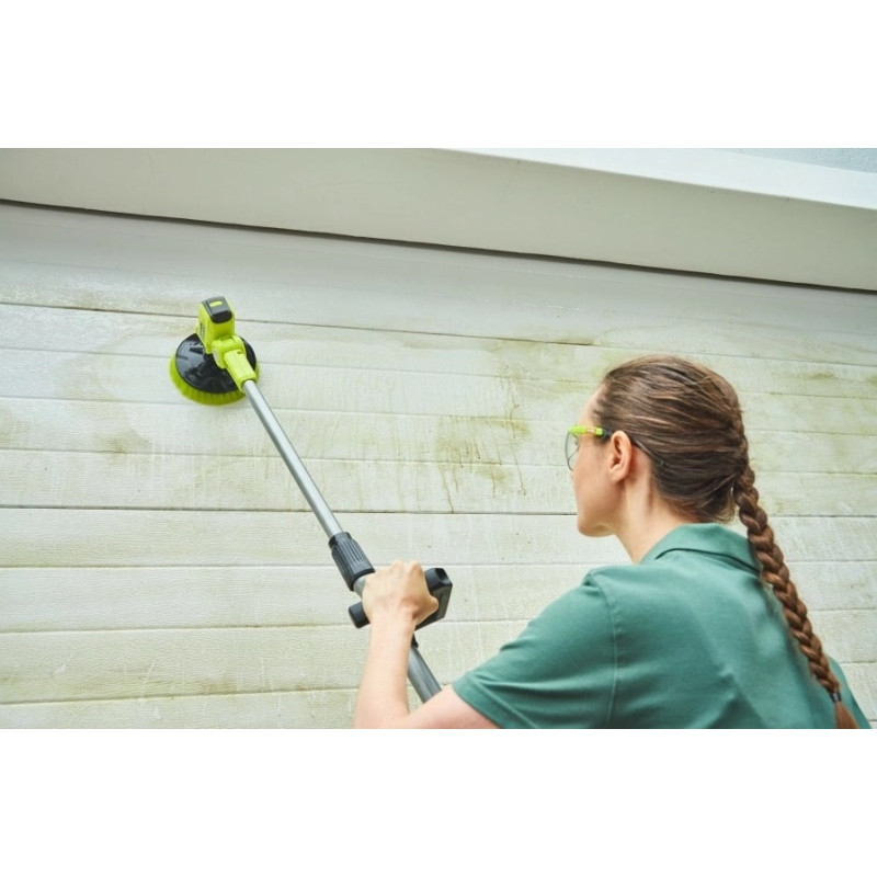 Ryobi Щітка телескопічна R18TPS-0, акумуляторна ONE+ 18В, щітка 15см, 210об/хв, довжина ручки 1-1.4м, IPX7, 2.1кг (без АКБ та ЗП) (5133004847)