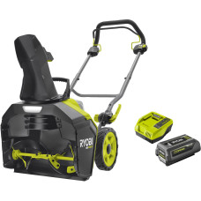 Ryobi Снігоприбиральна машина акумуляторна Max Power RY36STX45A-140 36В 1х4А·год ширина 45см безщітковий двигун викид до 8м висота до 25см 21кг (5133005724)