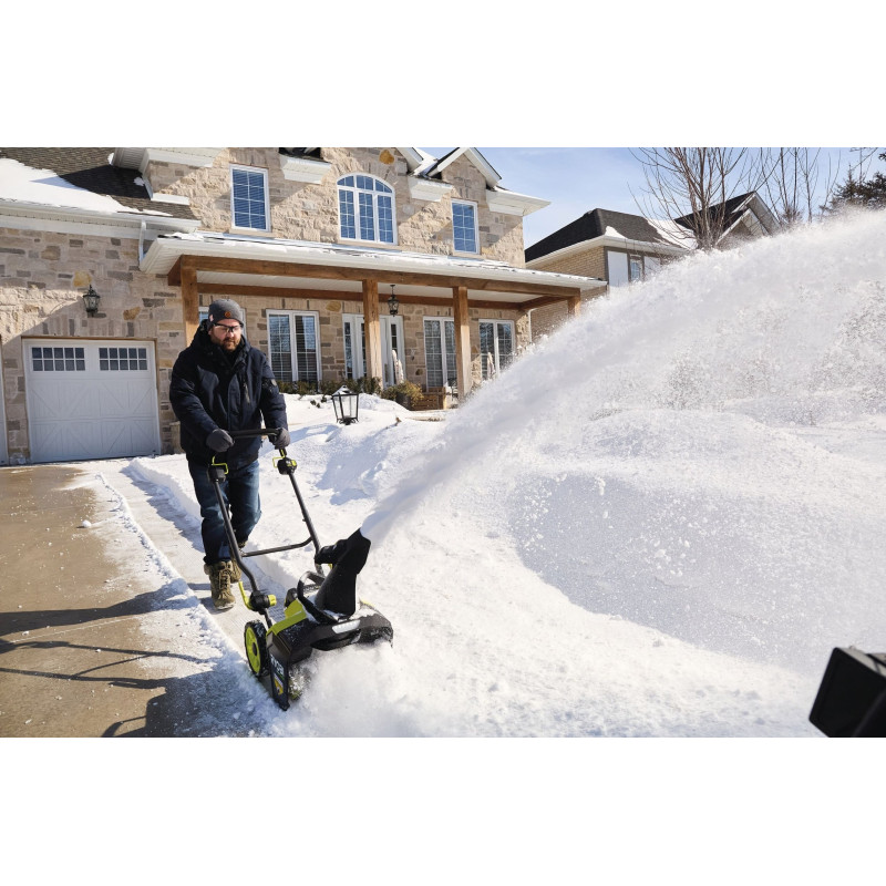 Ryobi Снігоприбиральна машина акумуляторна Max Power RY36STX45A-140 36В 1х4А·год ширина 45см безщітковий двигун викид до 8м висота до 25см 21кг (5133005724)