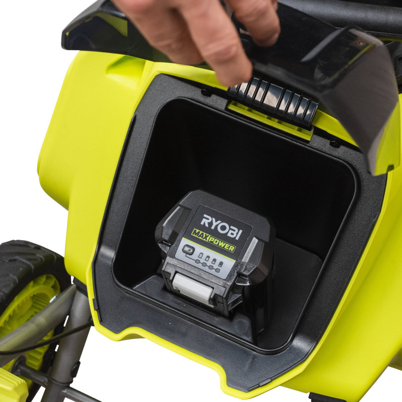 Ryobi Снігоприбиральна машина акумуляторна Max Power RY36STX45A-140 36В 1х4А·год ширина 45см безщітковий двигун викид до 8м висота до 25см 21кг (5133005724)