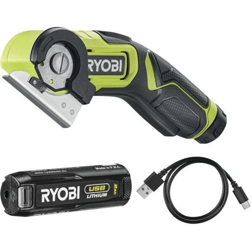 Ryobi Різак акумуляторний USB Lithium RCT4-120G 4В 2А·год рез 6.4мм 270об/хв 0.27кг (5133005639)