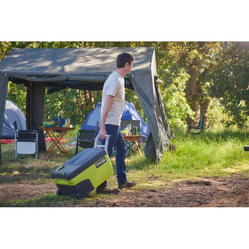 Холодильник акумуляторний мобільний Ryobi ONE+ RY18CB23A-0 18В/220В/12В 23л 2хUSB +20…-20°С 13.5кг без АКБ та ЗП (5133006103)