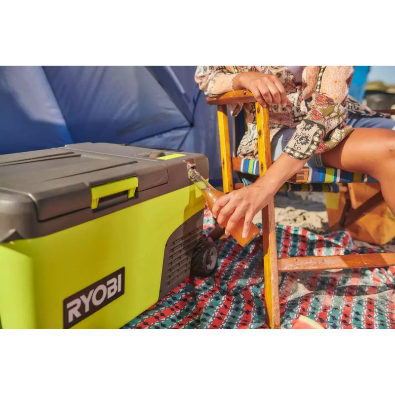 Холодильник акумуляторний мобільний Ryobi ONE+ RY18CB23A-0 18В/220В/12В 23л 2хUSB +20…-20°С 13.5кг без АКБ та ЗП (5133006103)