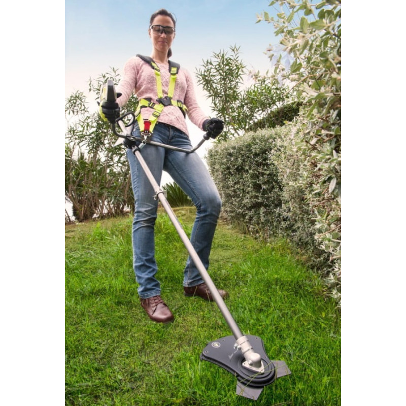 Ryobi Тример садовий акумуляторний RBC18X20B4F ONE+ 18В акб 1х4А·год 20см ніж/ліска 30см велосипедна рукоять ремені Vertebrae 4.7кг (5133003713)