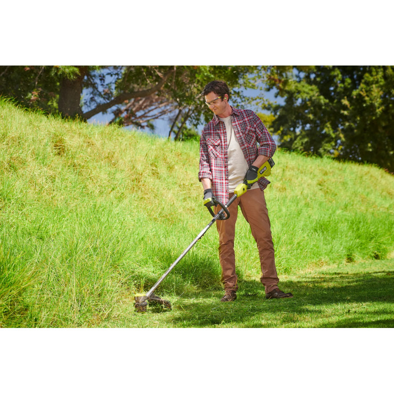 Ryobi Тример садовий акумуляторний Ryobi RY18LTX38A-0 ONE+ НР 18В безщітковий 38см(ліска) технології Whisper 3.6кг (без АКБ та ЗП) (5133005730)