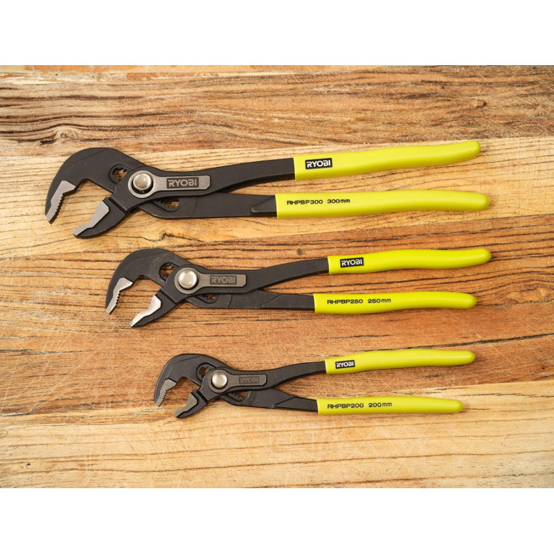 Ryobi Кліщі переставні RHPBP300, 300мм, Cr-V, фіксація робочого діапазону (5132006060)