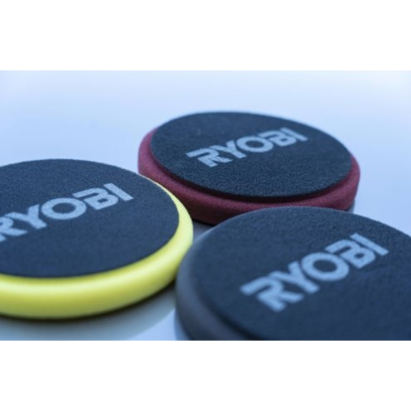 Ryobi Шліфмашина полірувальна акумуляторна R18P-0 ONE+ 18В 125мм рандомна орбіта регулювання швидкості без АКБ та ЗП (5133004845)