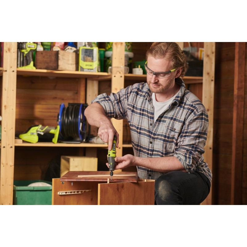 Ryobi Шліфмашина шліфувально-гравірувальна акумуляторна USB Lithium RRT4-120GA15 4В 1х2А·год 15 аксесуарів 0.23кг (5133005634)