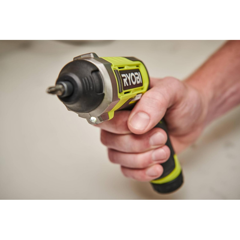 Викрутка акумуляторна Ryobi USB Lithium RSD4-120TA2 4В 1х2А·год 5Нм 200об·хв 2 насадки 10 біт 0.31кг кейс (5133006211)