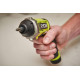 Викрутка акумуляторна Ryobi USB Lithium RSD4-120TA2 4В 1х2А·год 5Нм 200об·хв 2 насадки 10 біт 0.31кг кейс (5133006211)