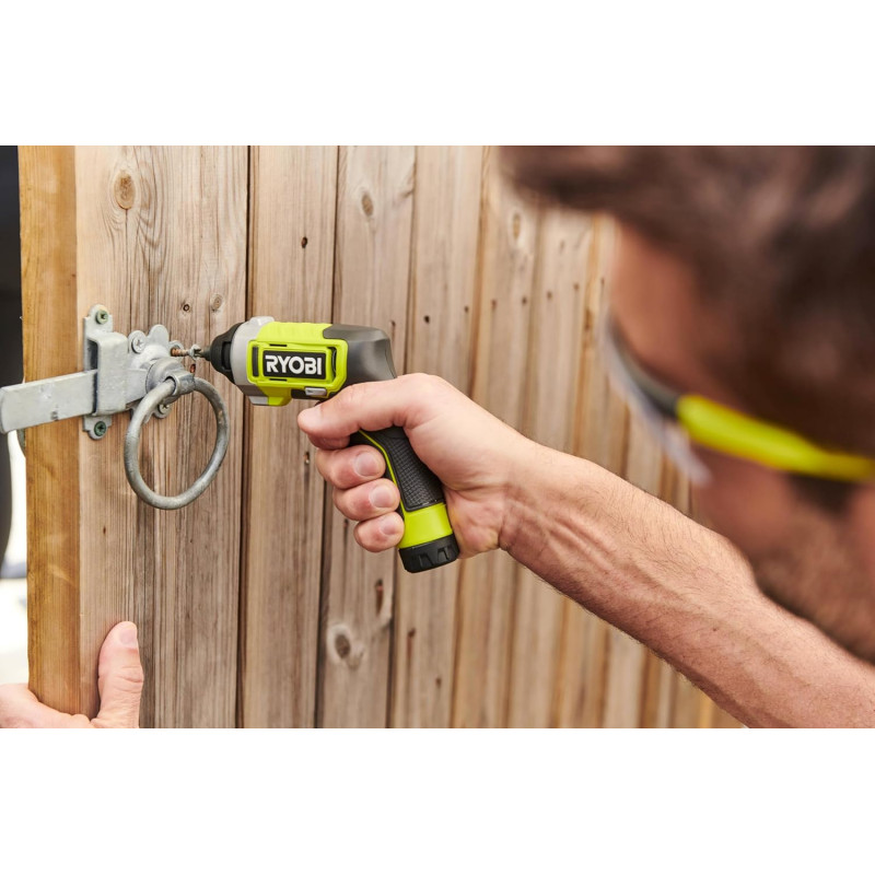 Викрутка акумуляторна Ryobi USB Lithium RSD4-120TA2 4В 1х2А·год 5Нм 200об·хв 2 насадки 10 біт 0.31кг кейс (5133006211)