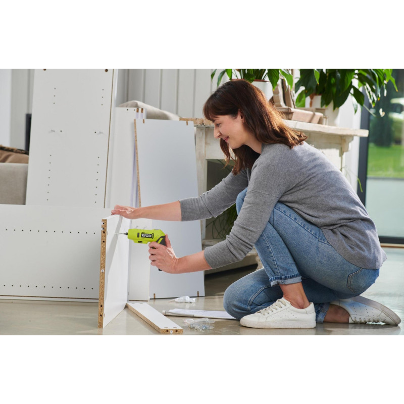 Ryobi Викрутка акумуляторна RSDP4-120G 4В USB Lithium акб 1х2А·год 5Нм поворотна ручка 0.21кг (5133005958)