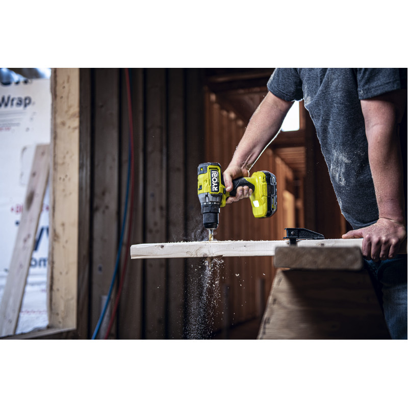 Ryobi Шурупокрут-дриль акумуляторний ONE+ HP RDD18X-220S 18В 2х2А·год ЗП 95Нм 500·2100об·хв 1.7кг сумка (5133005284)