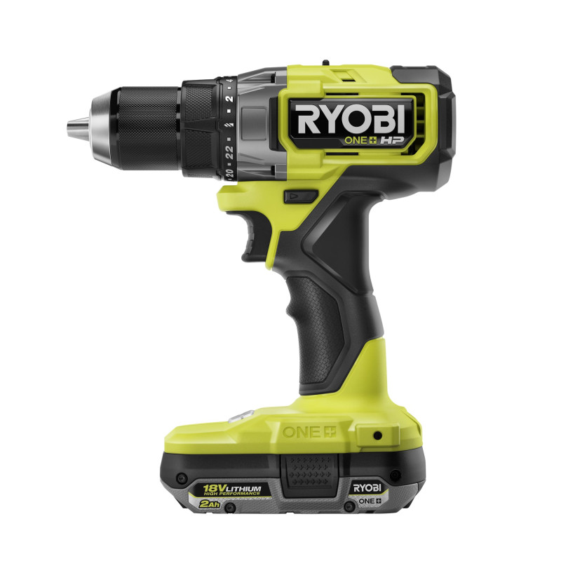 Ryobi Шурупокрут-дриль акумуляторний ONE+ HP RDD18X-220S 18В 2х2А·год ЗП 95Нм 500·2100об·хв 1.7кг сумка (5133005284)