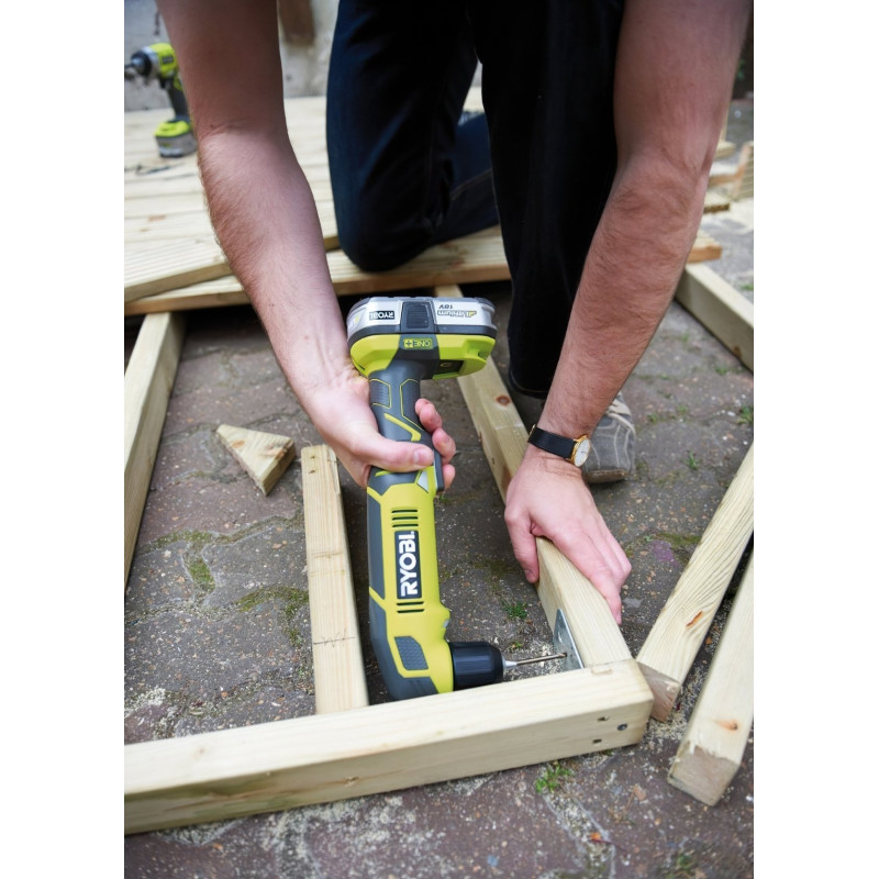 Ryobi Шурупокрут-дриль кутовий акумуляторний RAD1801M ONE+ 18В 15Нм 1100об·хв 1.83кг без АКБ та ЗП (5133001166)