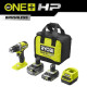 Ryobi Шурупокрут-дриль акумуляторний ONE+ HP RPD18C-242S 18В 1х2А·год 1х4А·год ЗП 54Нм 450·1700об·хв 1кг сумка (5133004983)