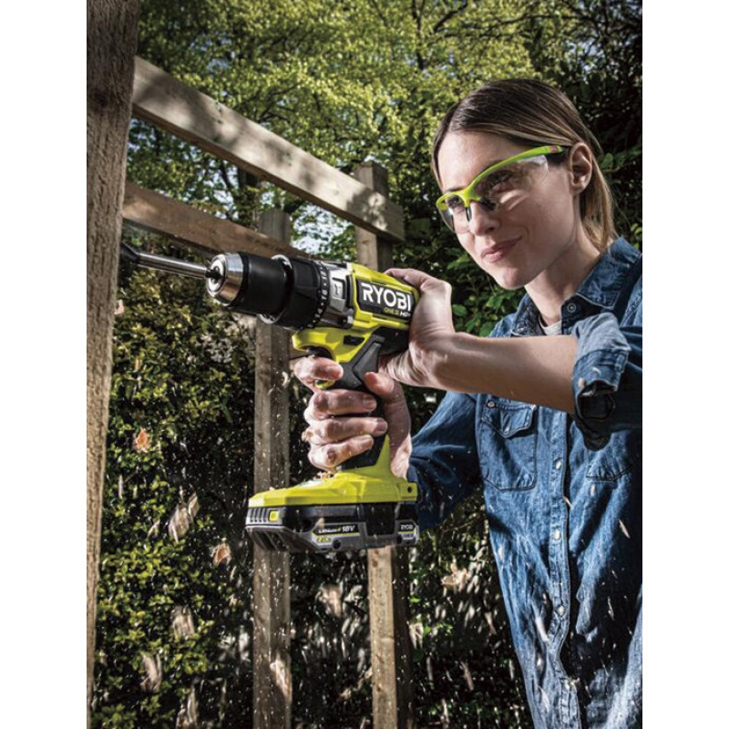 Шурупокрут-дриль ударний акумуляторний Ryobi ONE+ HP RPD18X-242S 18В 1х2А·год 1х4А·год ЗП 95Нм 500·2100об·хв 1.3кг сумка (5133005283)