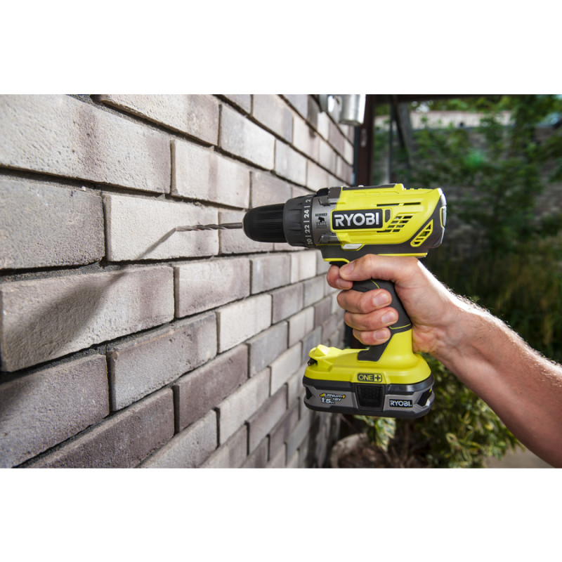 Ryobi Шурупокрут-дриль ударний акумуляторний R18PD3-0 ONE+ 18В 50Нм 500·1800об·хв 1.3кг без АКБ та ЗП (5133002888)