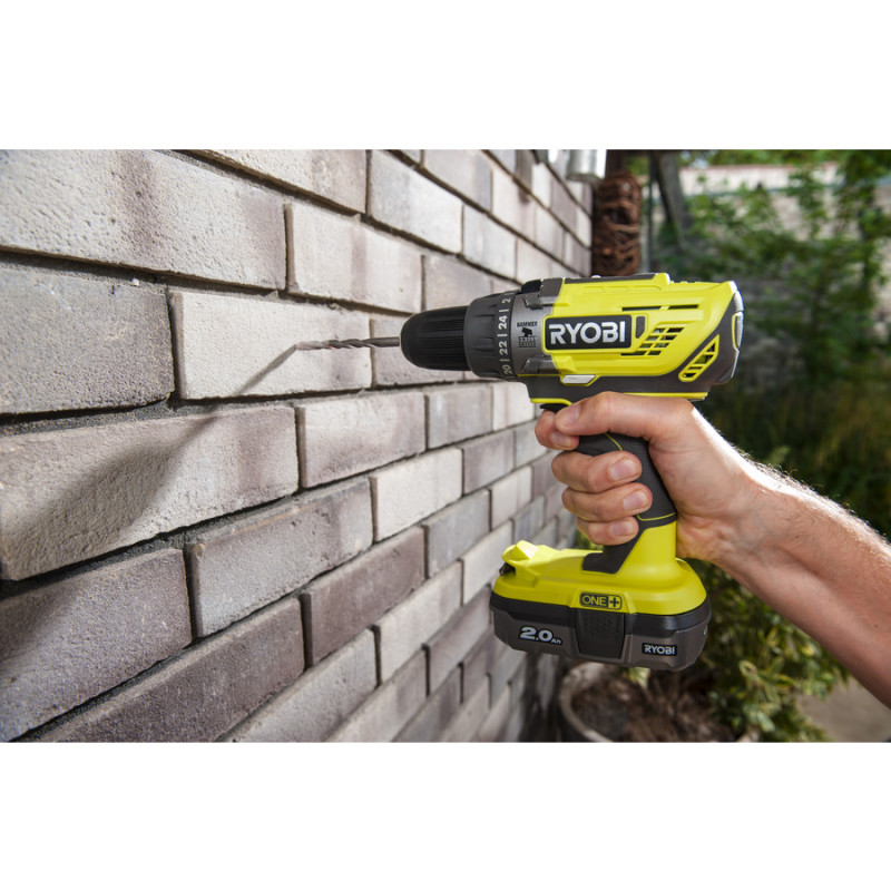 Ryobi Шурупокрут-дриль ударний акумуляторний R18PD3-0 ONE+ 18В 50Нм 500·1800об·хв 1.3кг без АКБ та ЗП (5133002888)