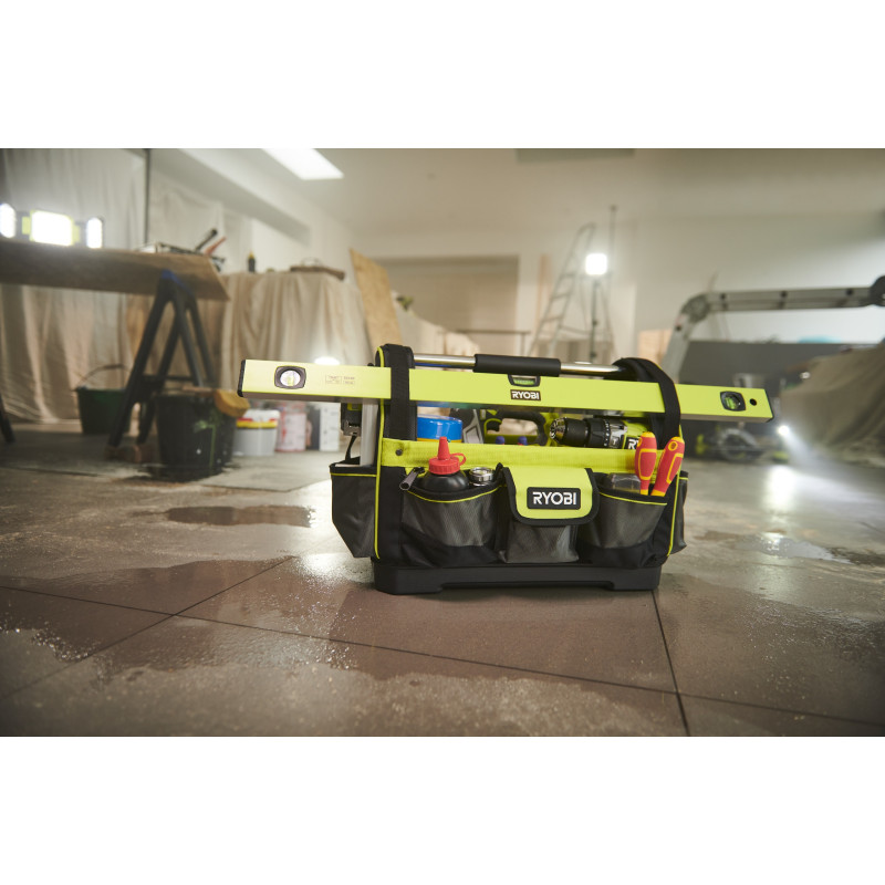 Ryobi Сумка для інструменту RSSLOT1, 38л, відкрита, жорстка конструкція, поліестер, 36х49х23см (5132005341)