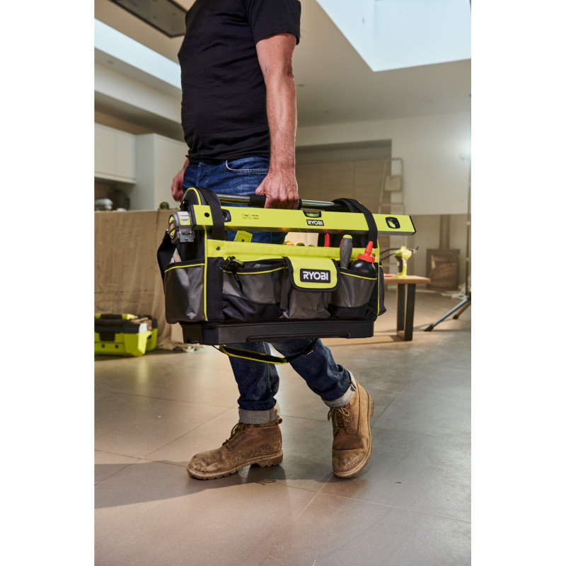 Ryobi Сумка для інструменту RSSLOT1, 38л, відкрита, жорстка конструкція, поліестер, 36х49х23см (5132005341)