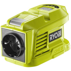 Ryobi Інвертор напруги акумуляторний ONE+ RY18BI150A-0, 220 Вольт, 150Вт/300Вт пікова, (без АКБ та ЗУ) (5133004895)
