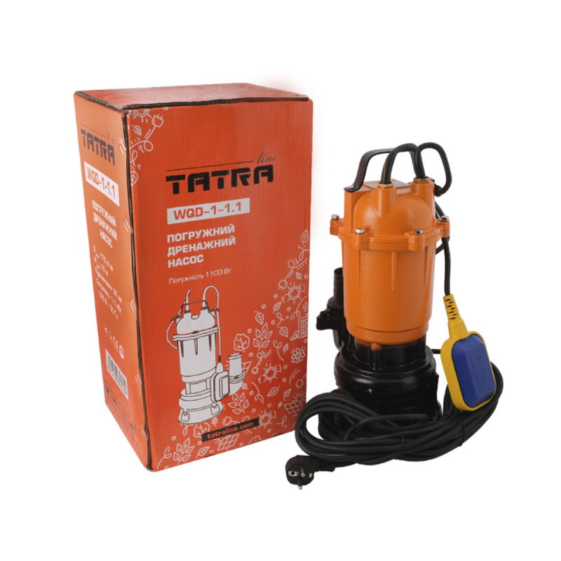 Tatra-line Фекальний насос WQD1-1.1 А чавун