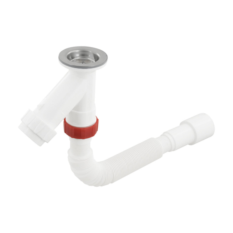 Polmark Сифон для умывальника 40х40/50 мм с литым выпуском PM 40 SF 20 32 S