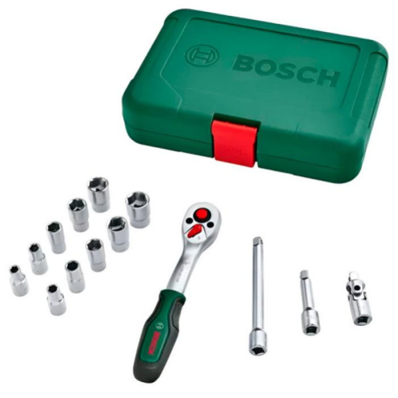 BOSCH Набор торцевых головок 1/4", 14 шт