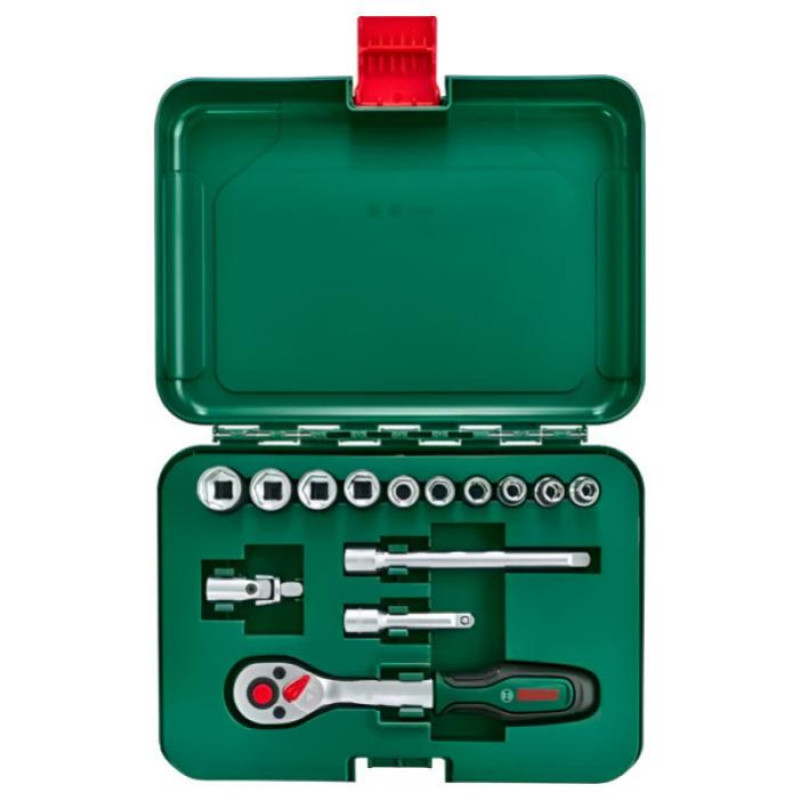 BOSCH Набор торцевых головок 1/4", 14 шт