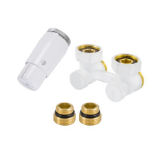 Schlosser Комплект термостатичний кутовий, білий, DN15 GZ 1/2 x GW1/2