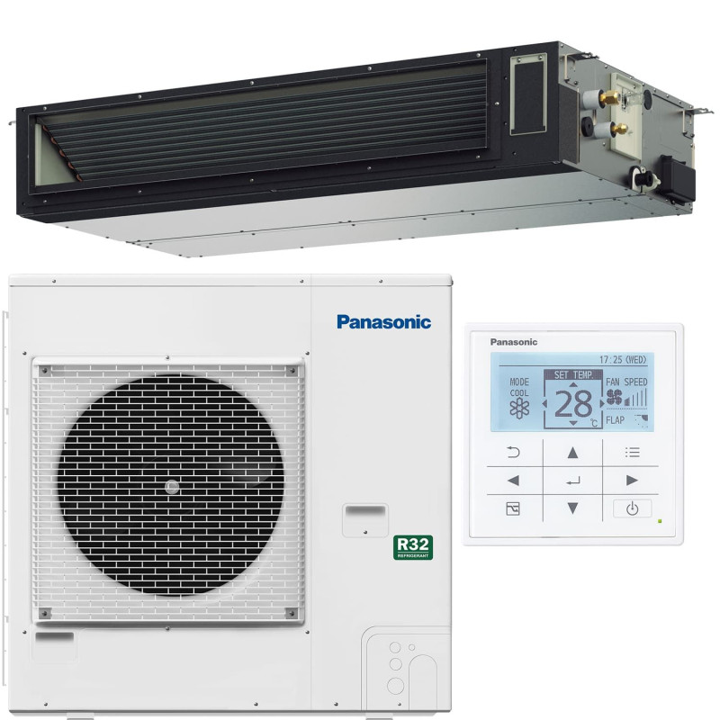 Panasonic Комплект спліт PACi з канальним внутрішнім блоком PACi NX Series Elite adaptive ducted unit - PF3 · R32 3,6 кВт U-36PZH3E5/ S-3650PF3E