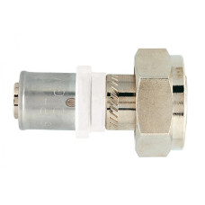 HERZ З’єднання нероз’ємні, нікельовані, прес х внутрішня різьба, накидна гайка з ущільненням під конус, 16х2-1/2" P701690