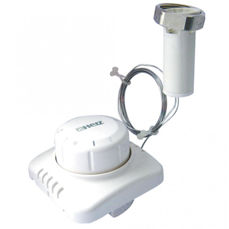 HERZ Термостатична головка - DESIGN "H" з виносним управлінням, для напівприхованого монтажу в стіні,М 30 x 1,5. Довжина капілярної трубки 2000 мм 1935298