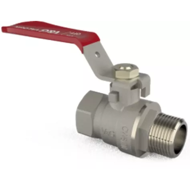 V&G Кран кульовий Optima  1/2" ВЗ (червона ручка) {15}