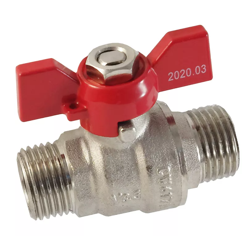 V&G Кран кульовий Optima  1/2" ЗЗ (червоний метелик) {20}